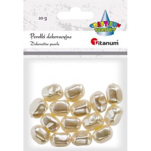 Perełki dekoracyjne Titanum Kremowe Kamyki, 20g